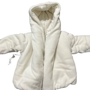 Cozy White Kids Jacket